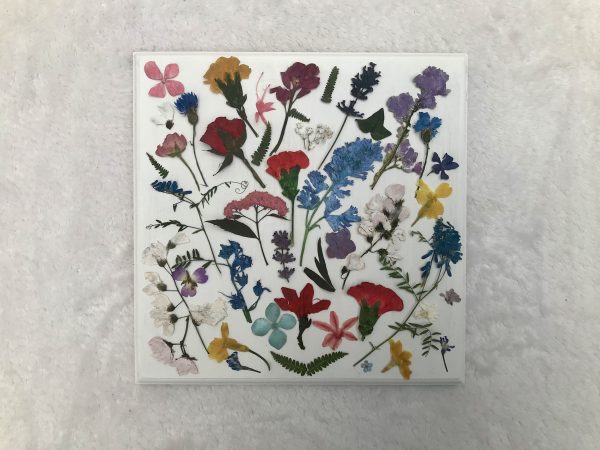 Floral block 6 x 6 inch